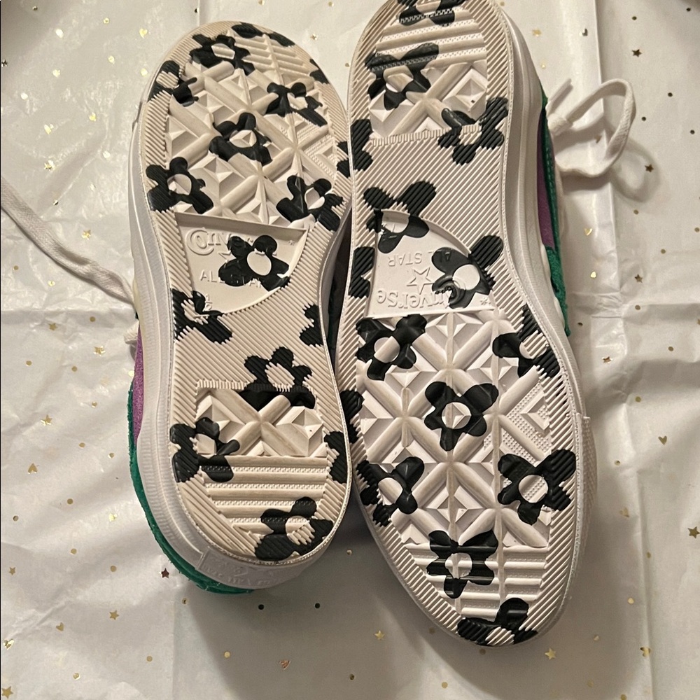 PRICE DROP Converse Men’s/Women's Tyler the Creator Purple and Green Sneakers - Picture 2 of 11